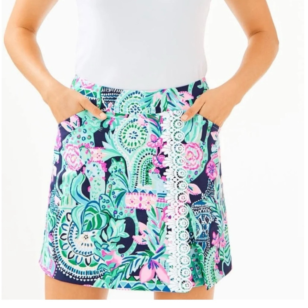 Lilly Pulitzer Daphne luxletic Skort UPF 50 size 6